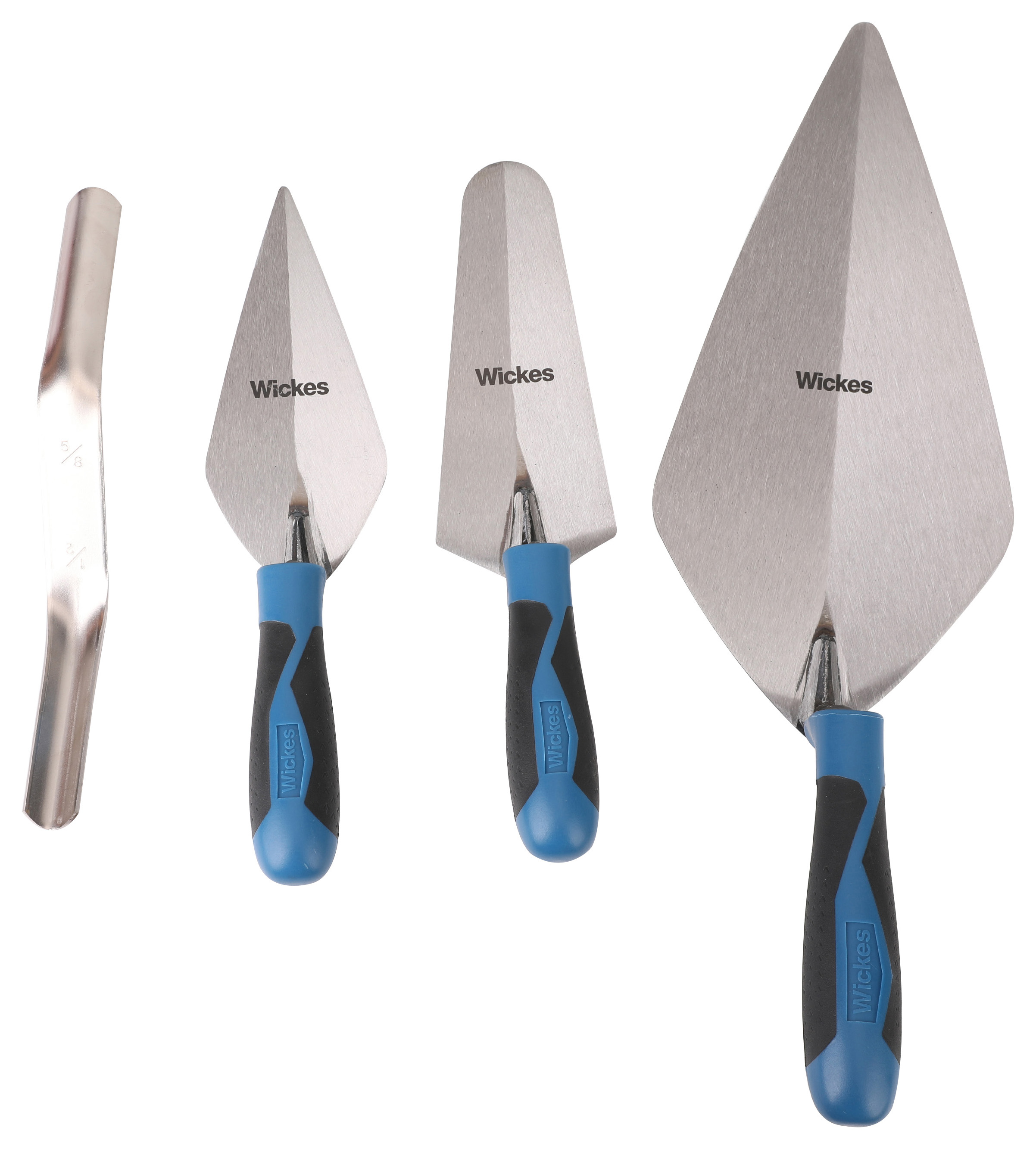 Wickes Builders General Purpose 4 Piece Trowel Set