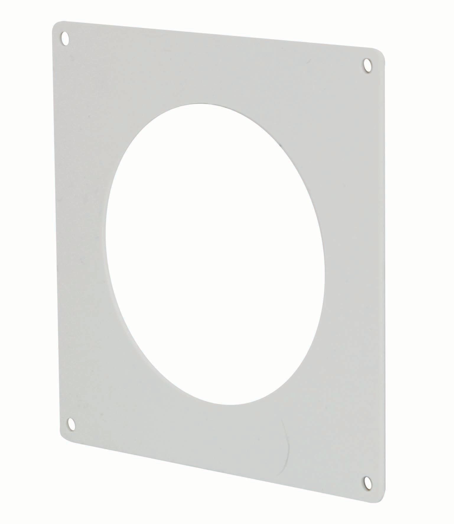 Image of Manrose PVC Round Wall Plate - White 100 x 154mm
