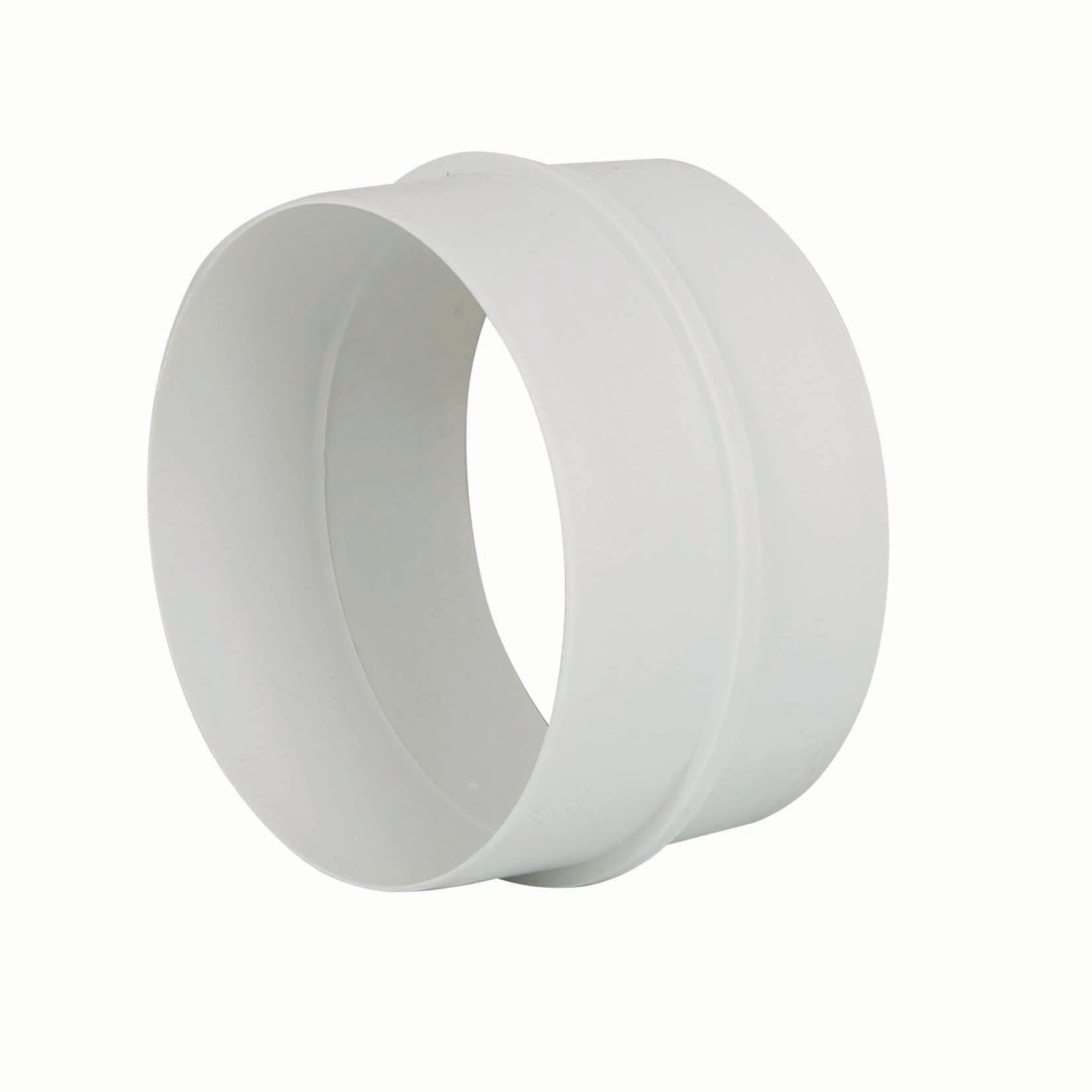 Image of Manrose PVC White Round Pipe Connector - 100mm