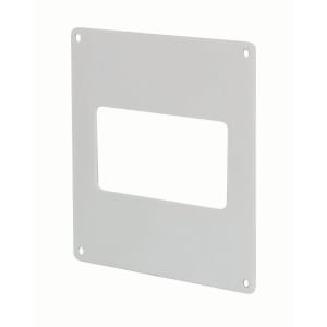 Manrose PVC Rectangular Wall Plate - White 154mm