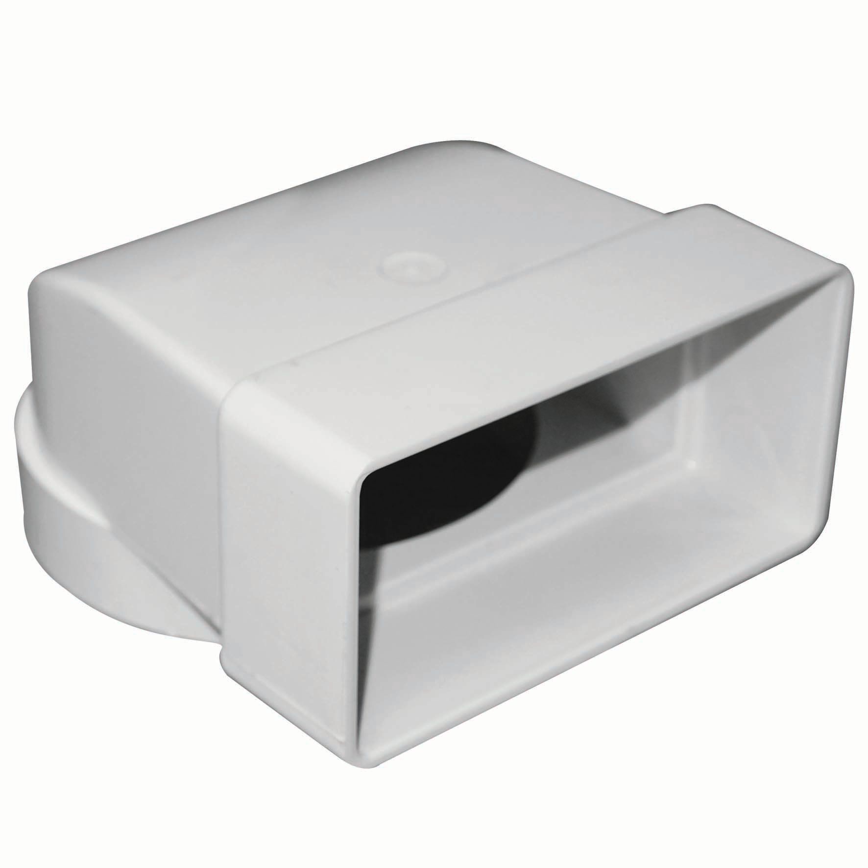 Manrose PVC White 90° Elbow Connector - 110 x 54mm