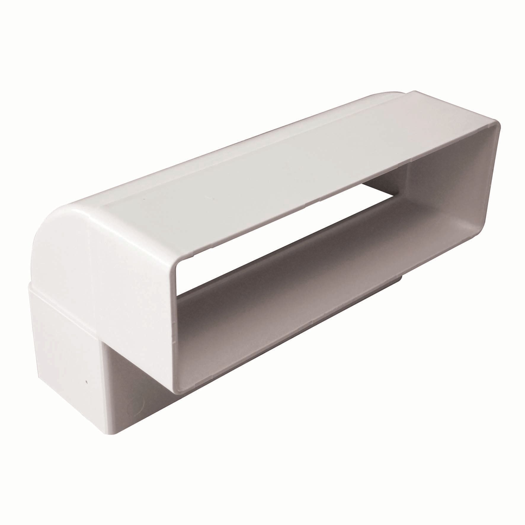 Manrose PVC White 90° Vertical Bend Rectangle - 110 x 54mm