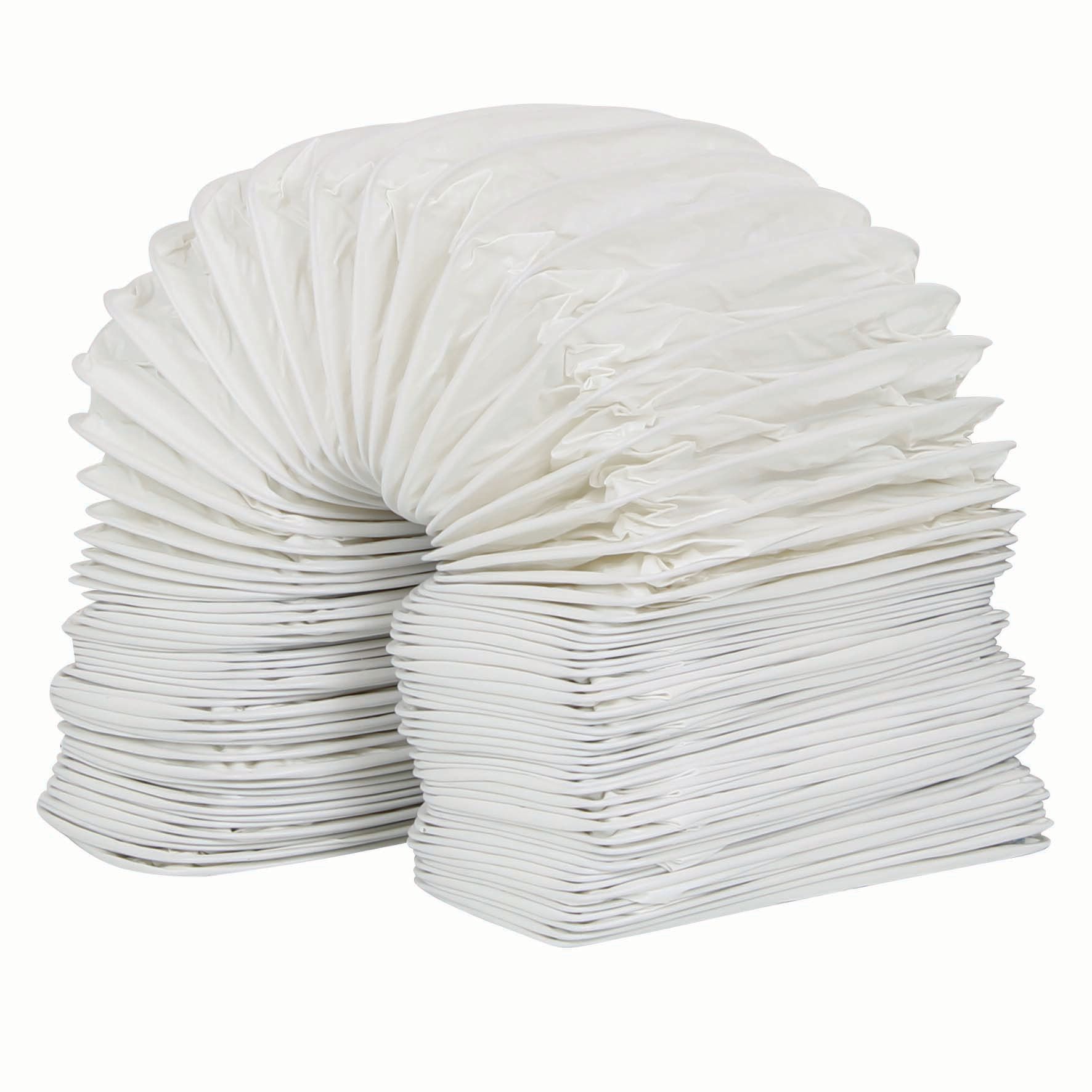 Manrose PVC White Rectangular Flexible Ducting - 110 x 54mm x 3m