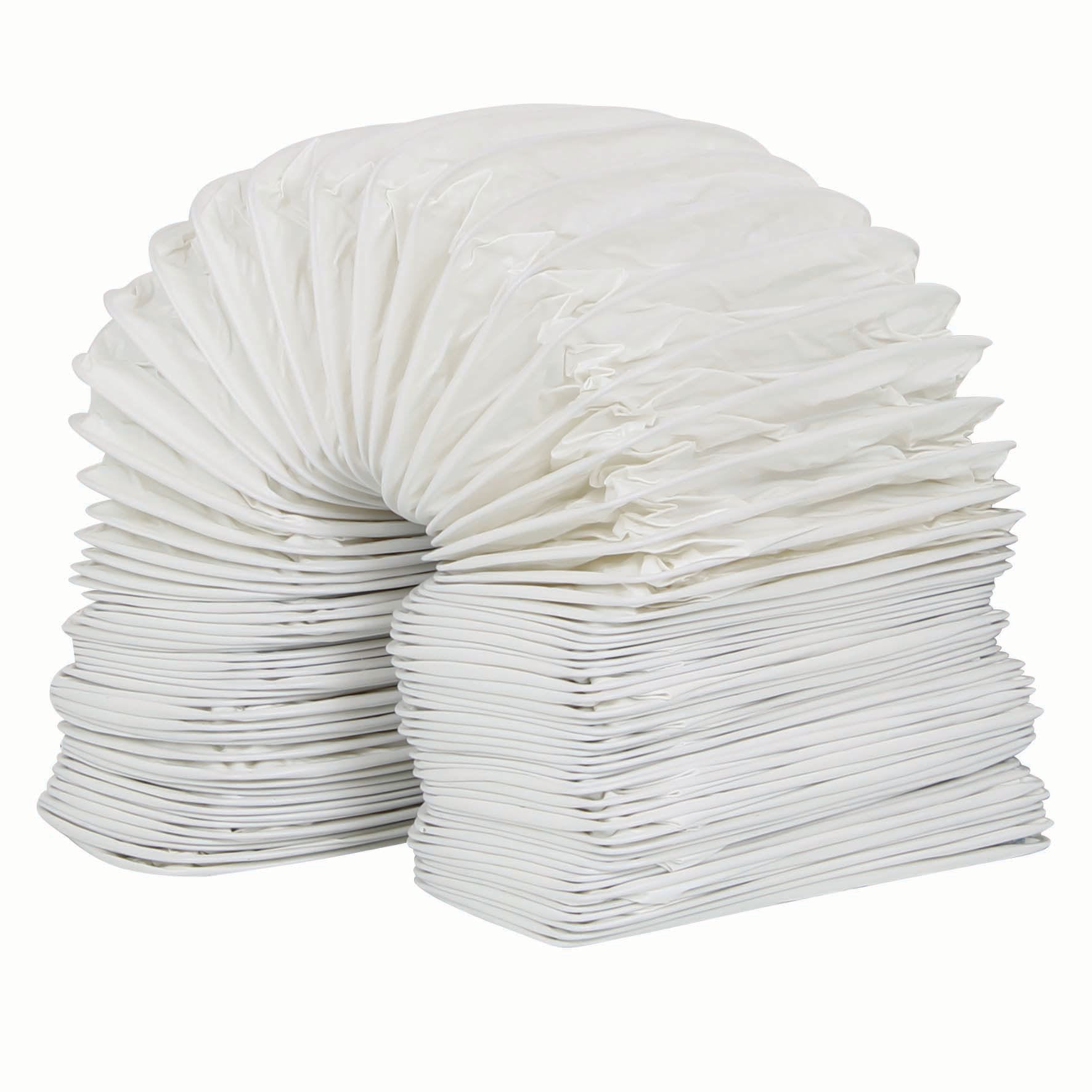 Manrose PVC White Rectangular Flexible Ducting 110 x 54mm x 3m