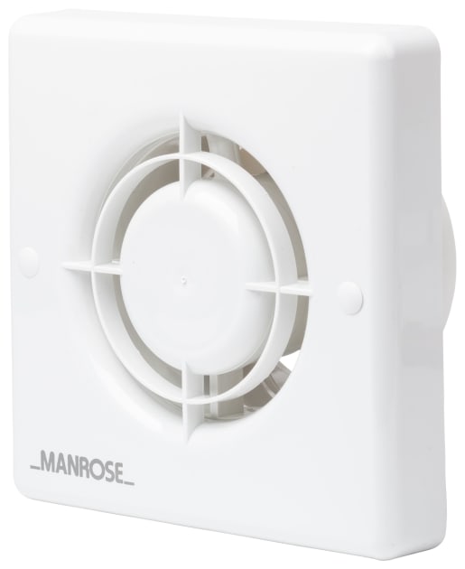 Manrose Bathroom Extractor Fan With Humidistat White 100mm Wickes Co Uk - How To Replace A Manrose Bathroom Extractor Fan