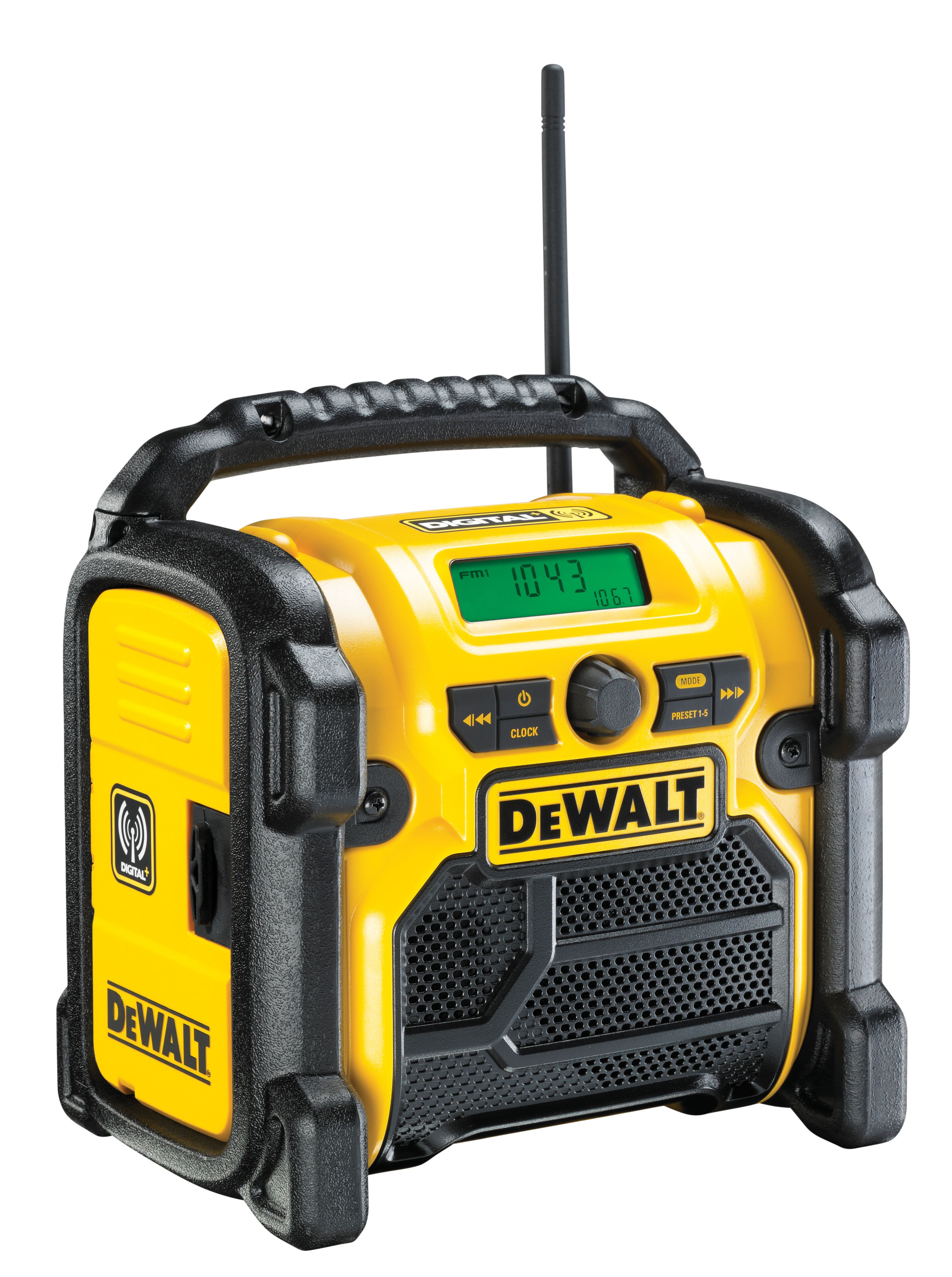 DEWALT DCR020-GB XR Li-Ion Compact FM/DAB+ Site Radio