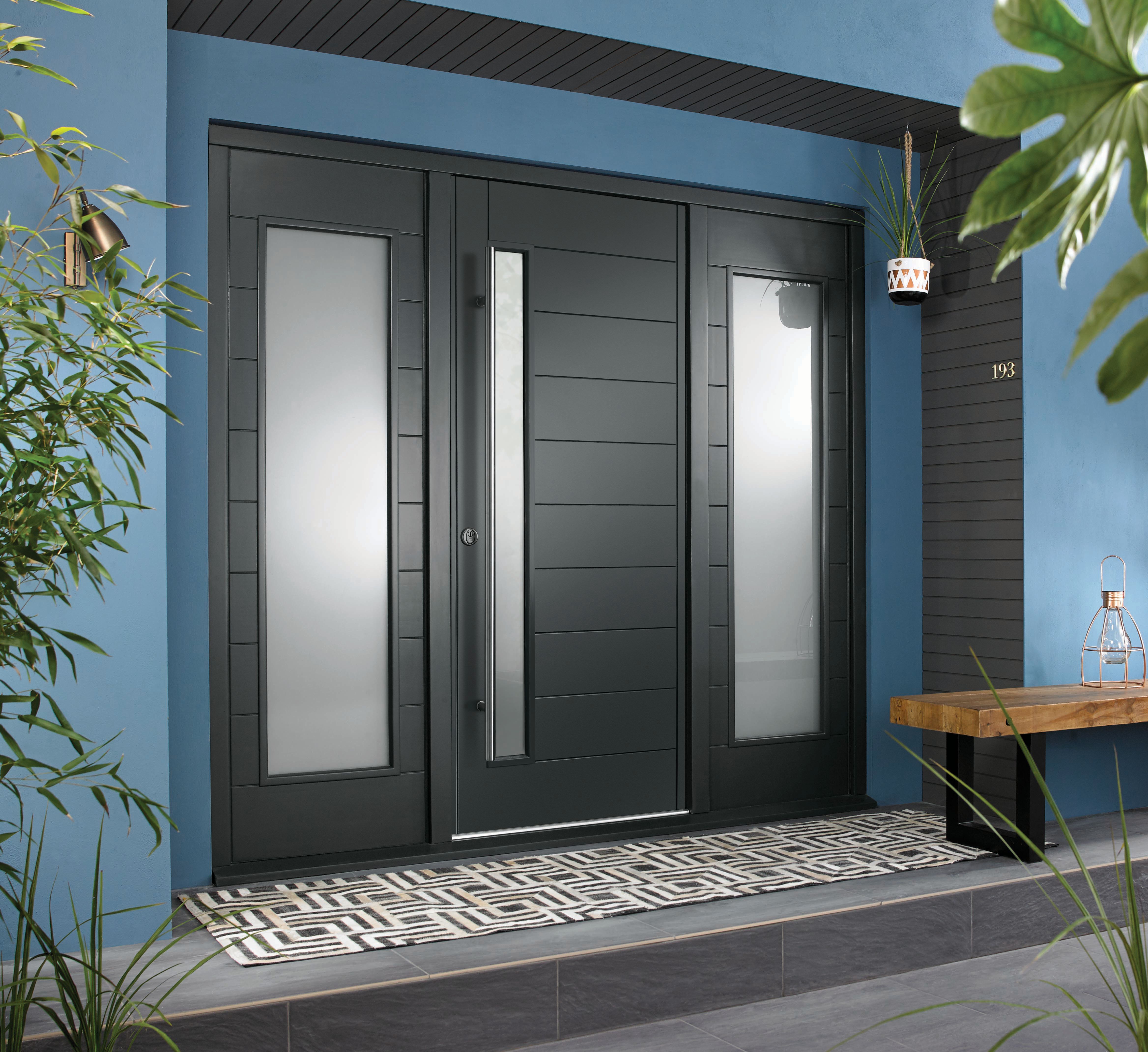 JCI Ultimate Grey Door Frame with Double Side Light - 2079 x 1932mm