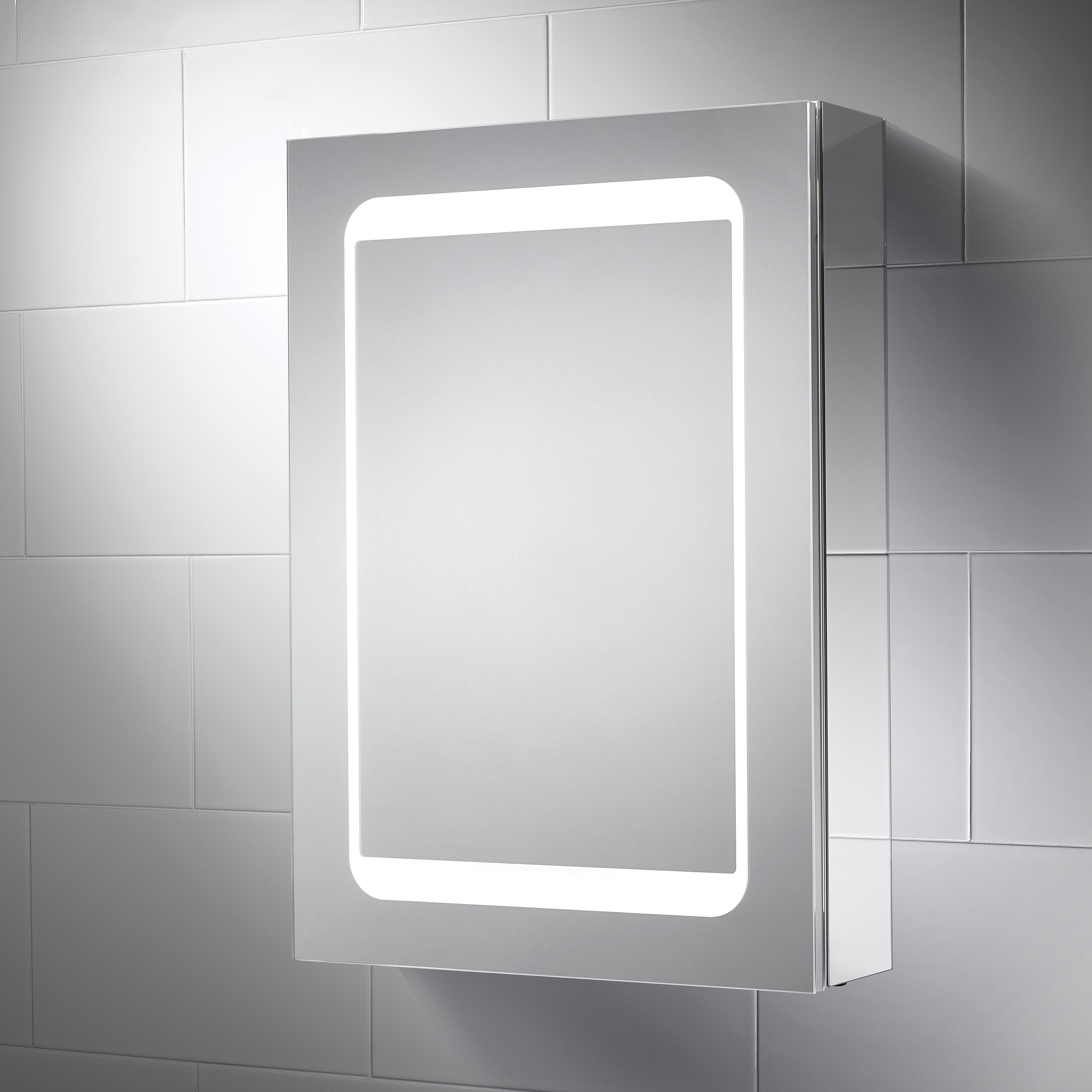 Sensio Earth LED Mirror Cabinet with Integrated Shaver