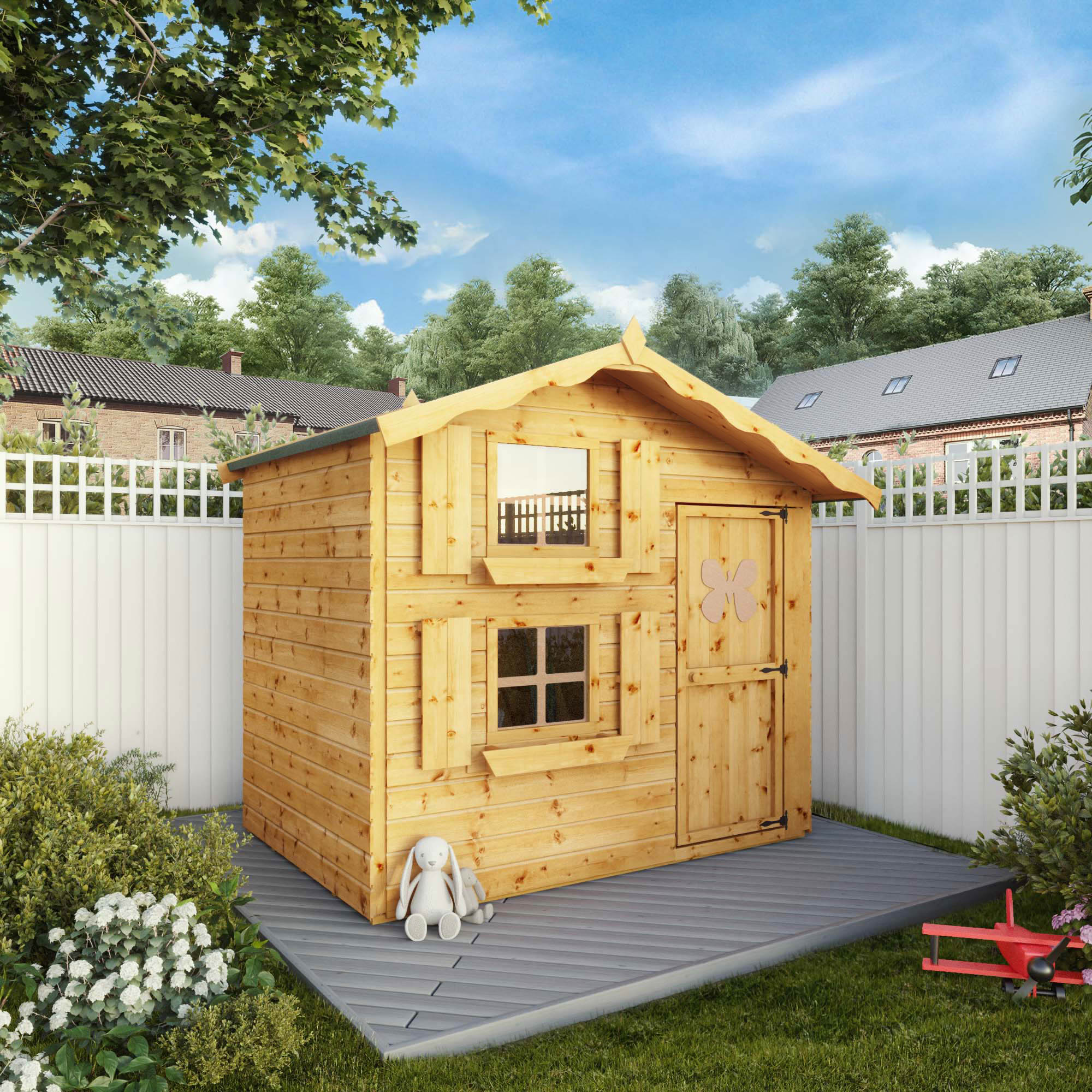 Mercia 7 x 5 ft Timber Double Storey Playhouse