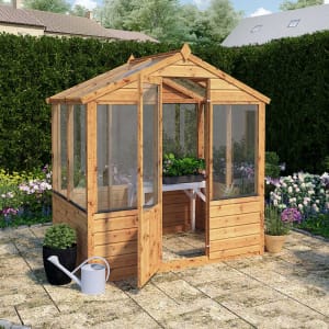Image of Mercia 4 x 6ft Wooden Apex Greenhouse with Assembly