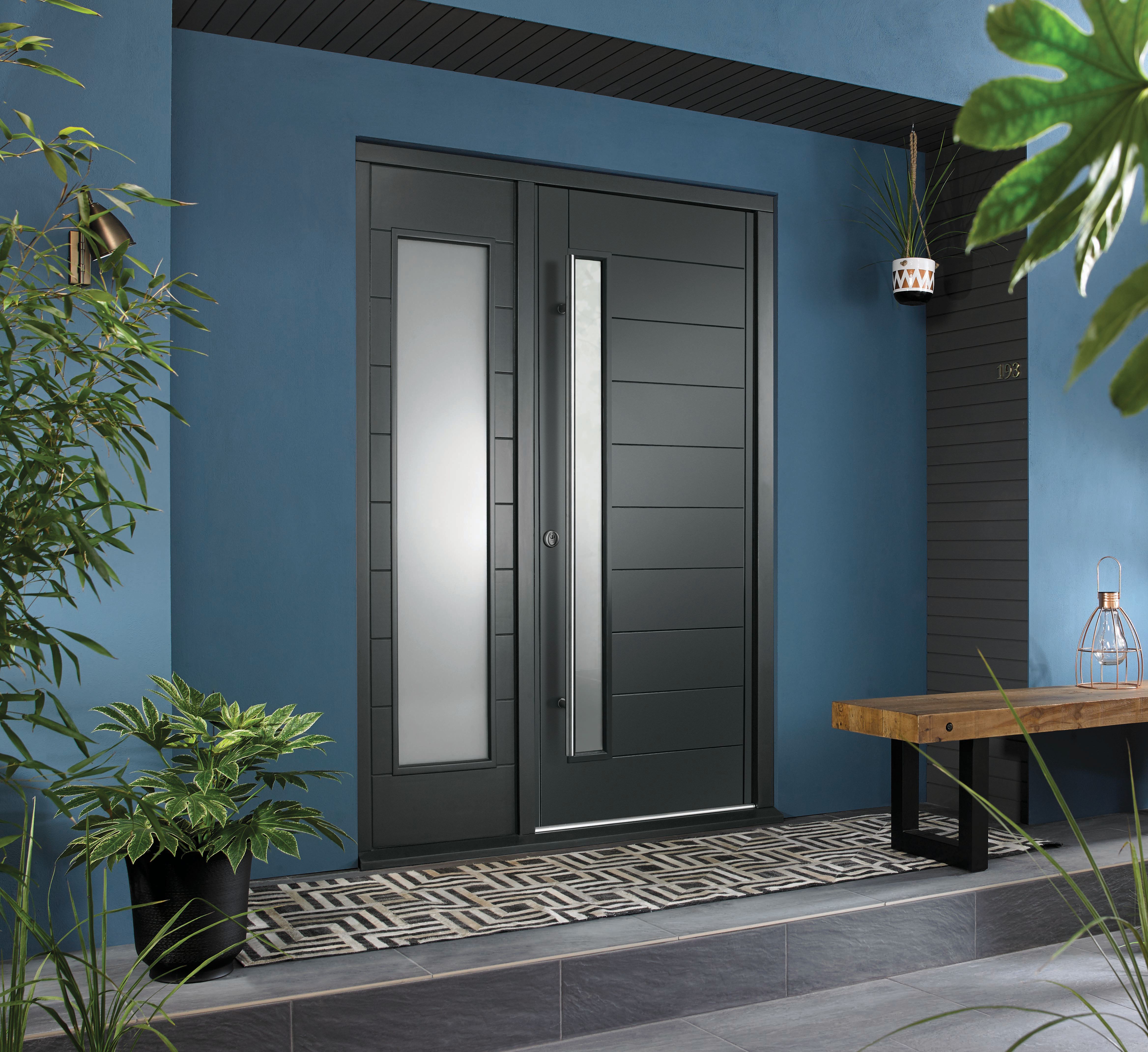 Image of JCI Ultimate Grey Door Frame with Single Side Light - 2079 x 1583mm