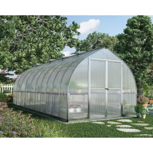Image of Palram Canopia 8 x 20ft Bella Extra Long Aluminium Bell Shaped Greenhouse with Polycarbonate Panels