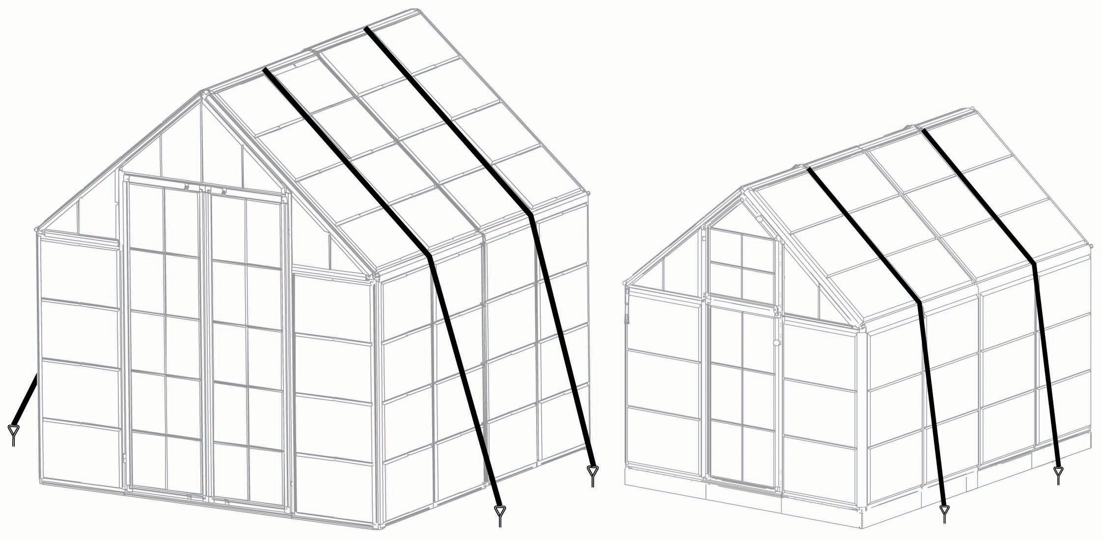 Palram Canopia Greenhouse Accessory Floor Anchoring Kit