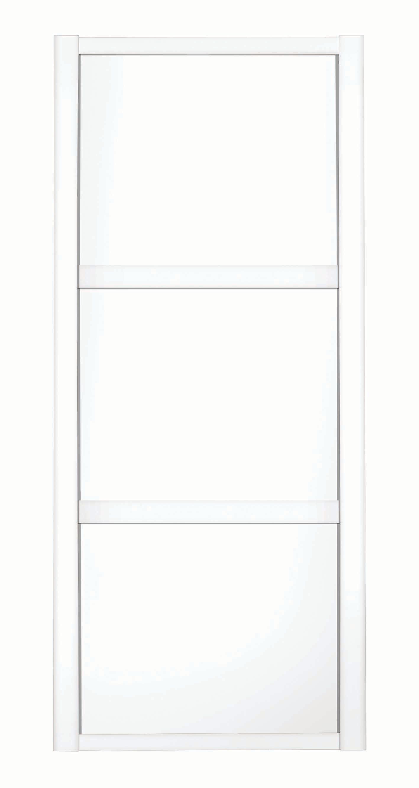 Spacepro 3 Panel Shaker White Frame White Door - 610mm