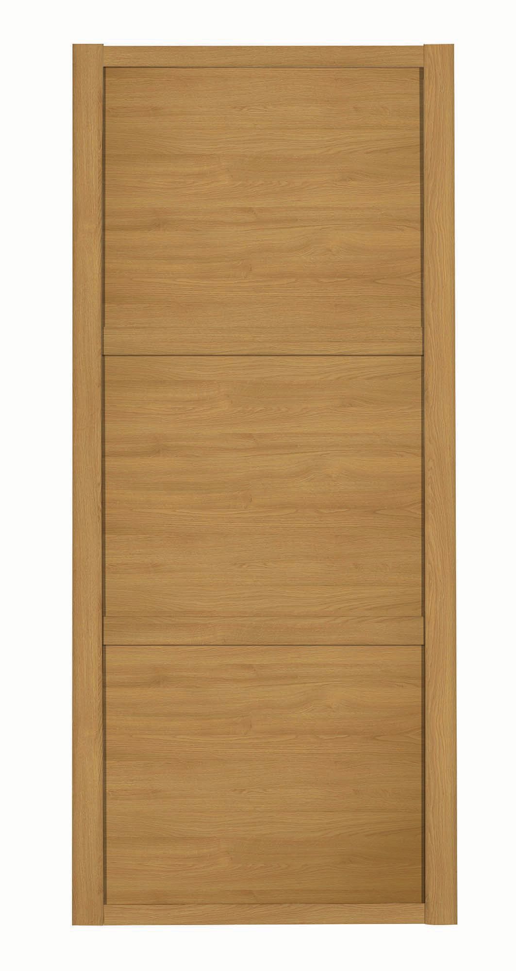 Image of Spacepro 3 Panel Shaker Oak Frame Oak Door - 762mm