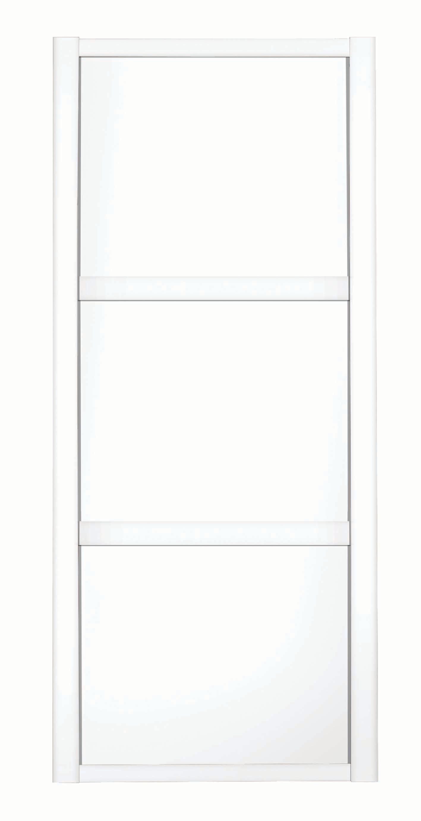 Image of Spacepro 3 Panel Shaker White Frame White Door - 762mm