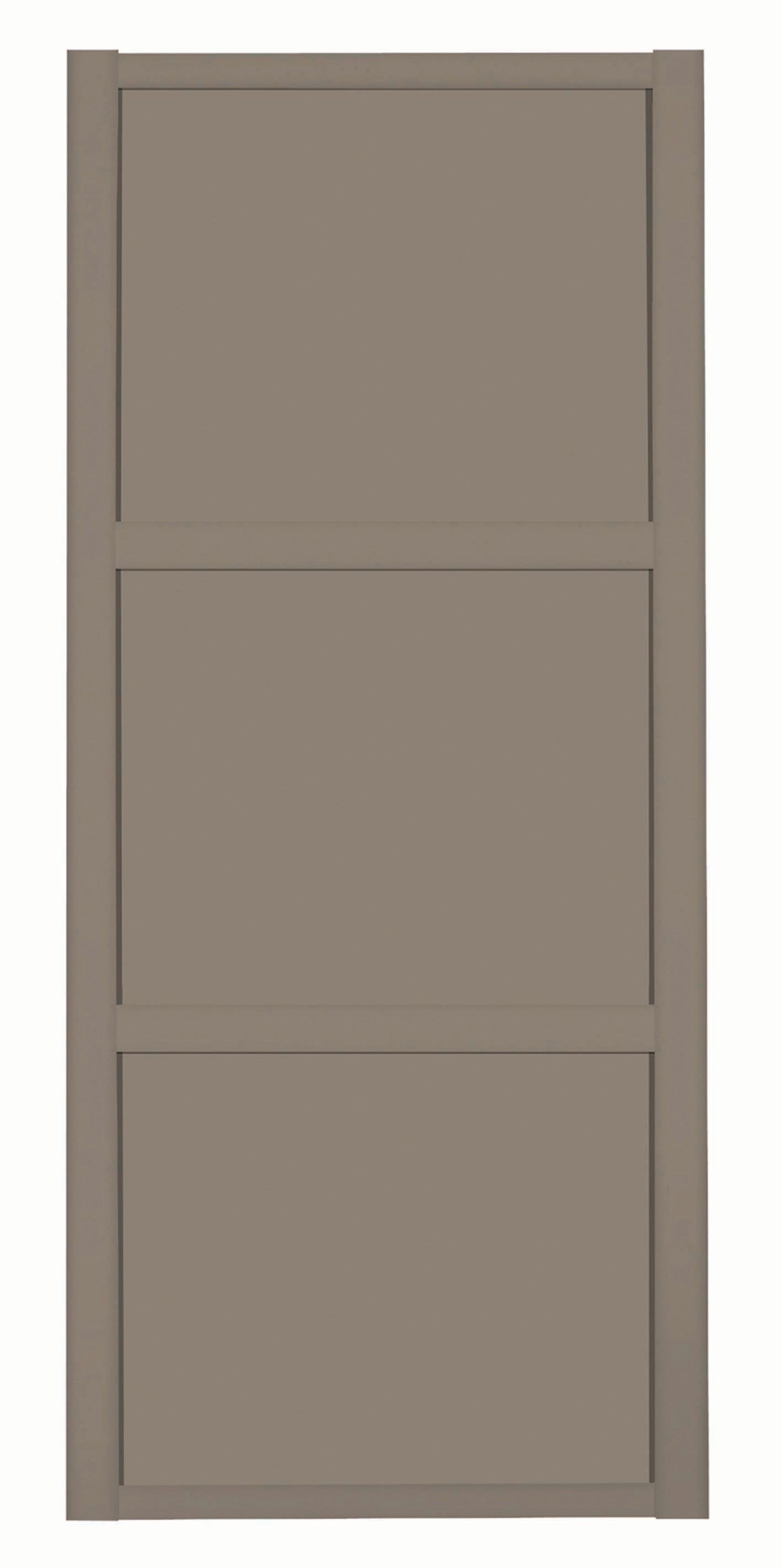 Image of Spacepro 3 Panel Shaker Stone Grey Frame Stone Grey Door - 610mm