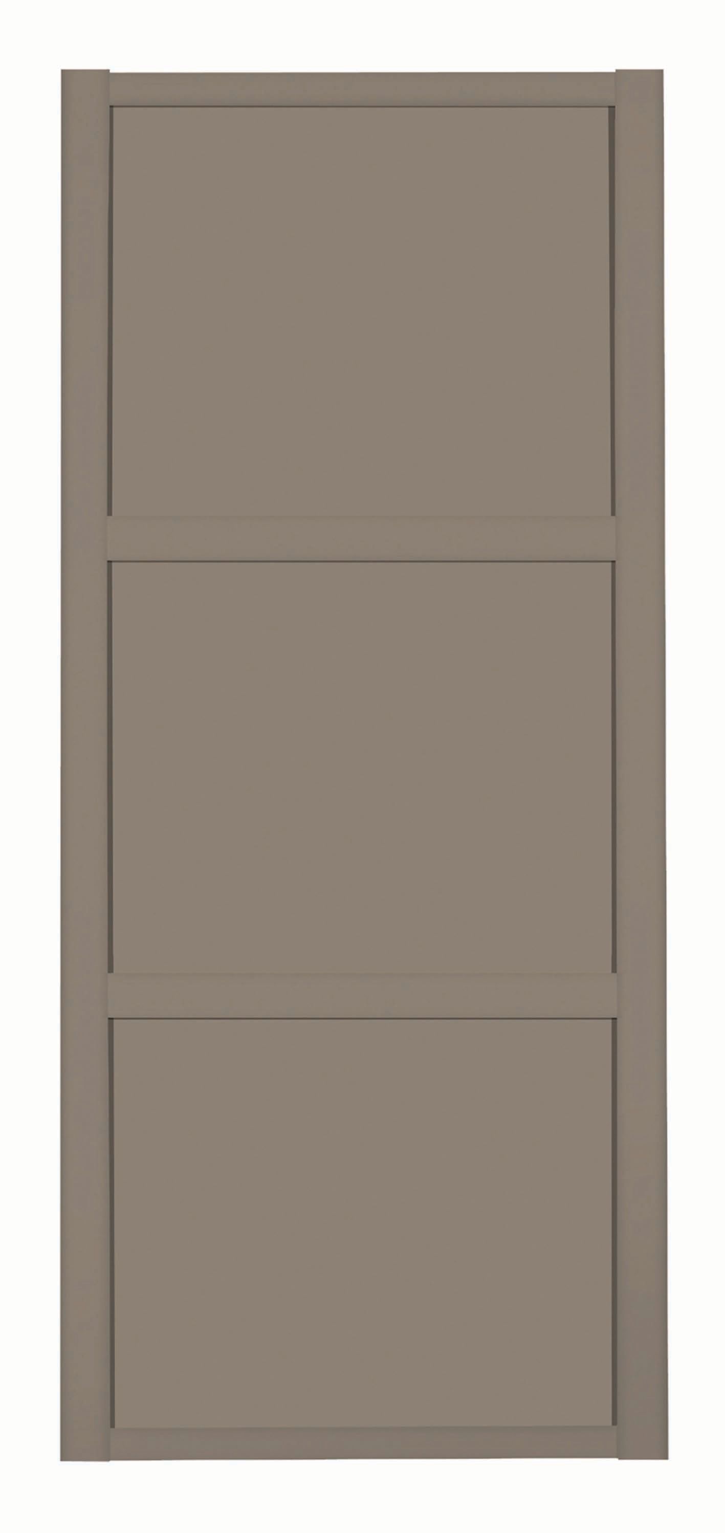 Image of Spacepro 3 Panel Shaker Stone Grey Frame Stone Grey Door - 762mm
