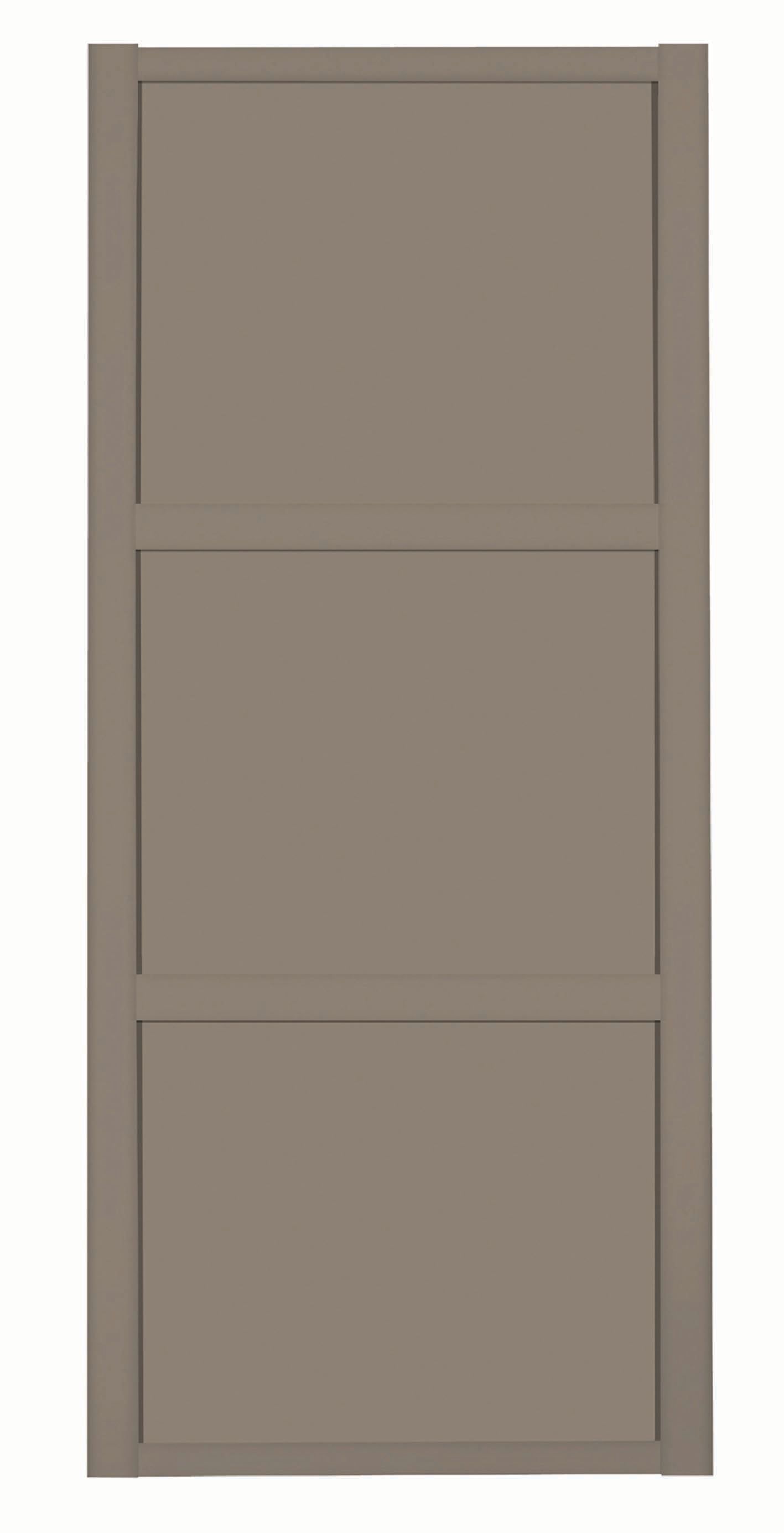 Spacepro 3 Panel Shaker Stone Grey Frame Stone Grey Door - 914mm