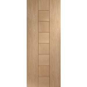 Image of XL Joinery Messina Oak 8 Panel Pre Finished Internal Door- 1981 x 838mm