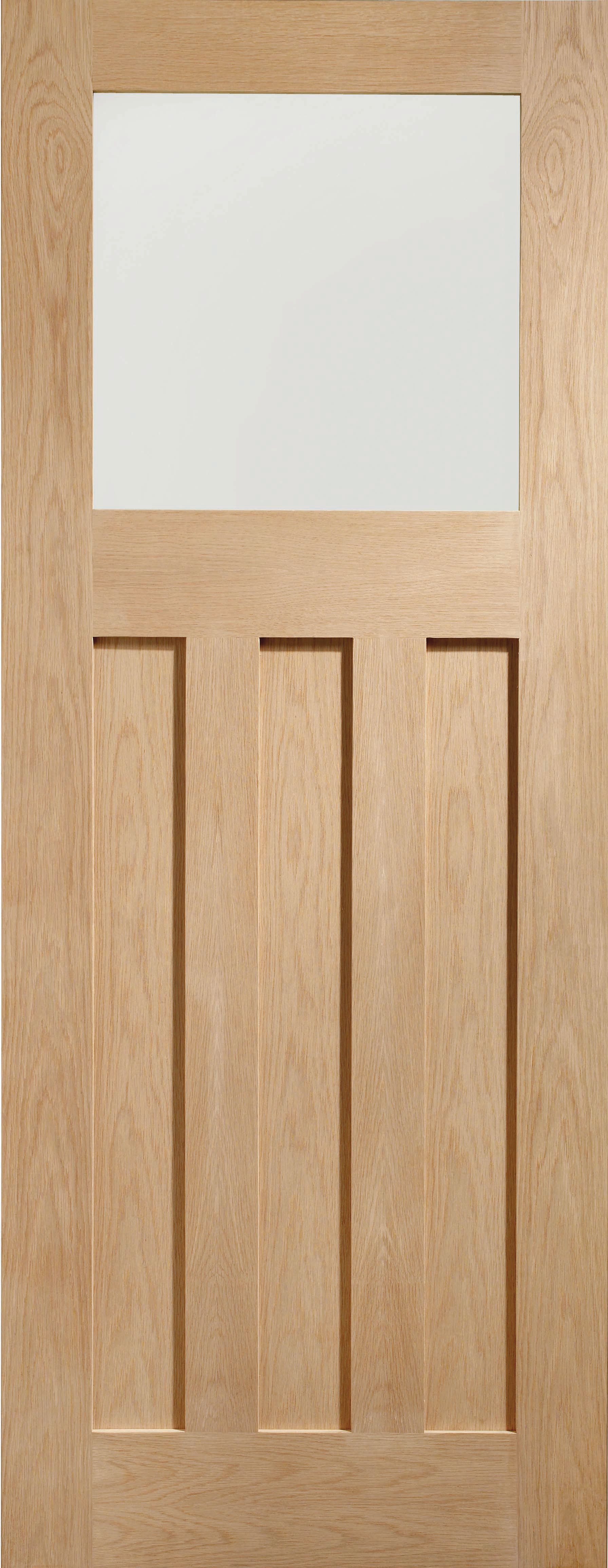 XL Joinery Messina Glazed Oak 8 Panel Pre-Finished Internal Door - 1981 x 762mm