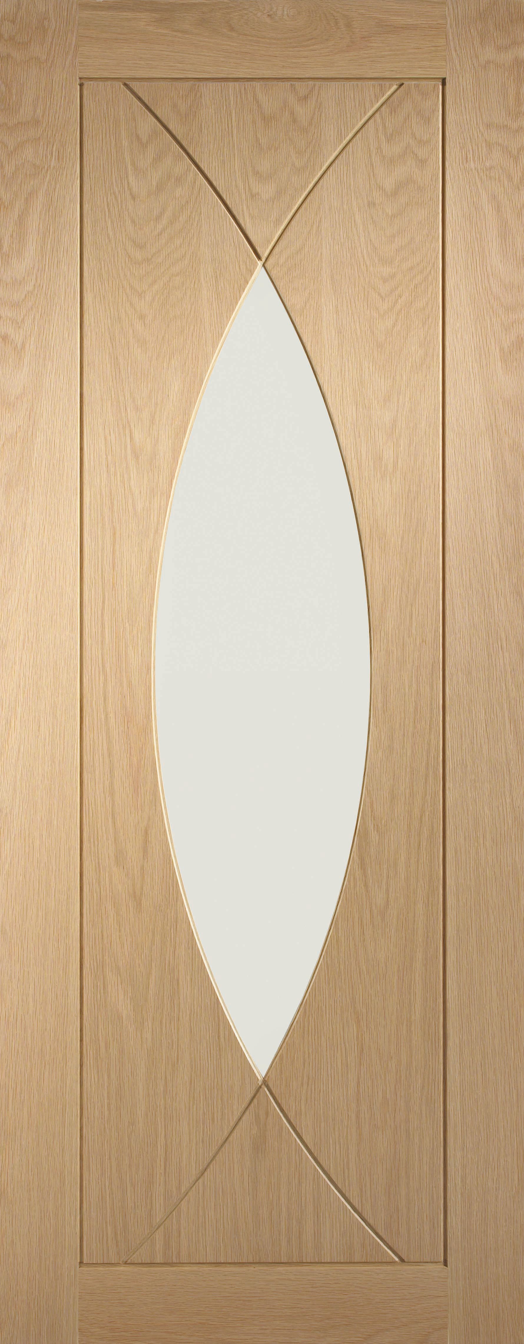 XL Joinery Pesaro Glazed Oak Patterned Internal Door - 1981 x 686mm