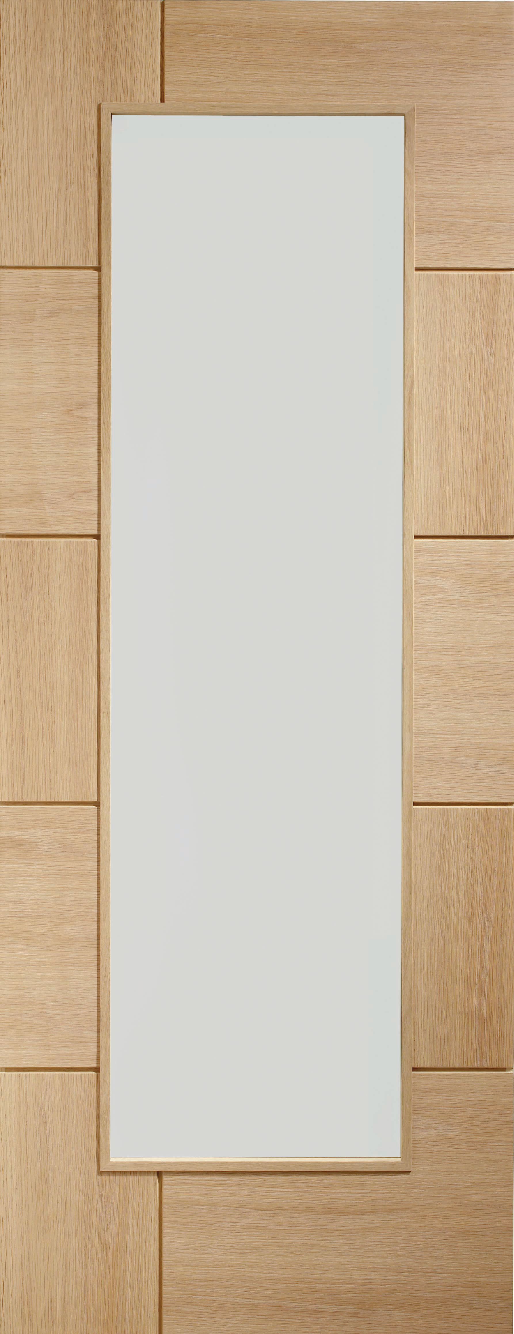 Image of XL Joinery Ravenna Fully Glazed Oak 10 Panel Internal Door - 1981 x 762mm