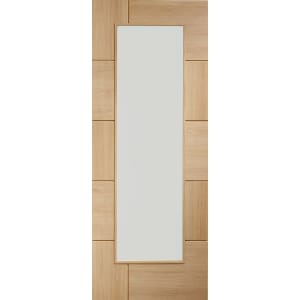 XL Joinery Ravenna Fully Glazed Oak 10 Panel Internal Door