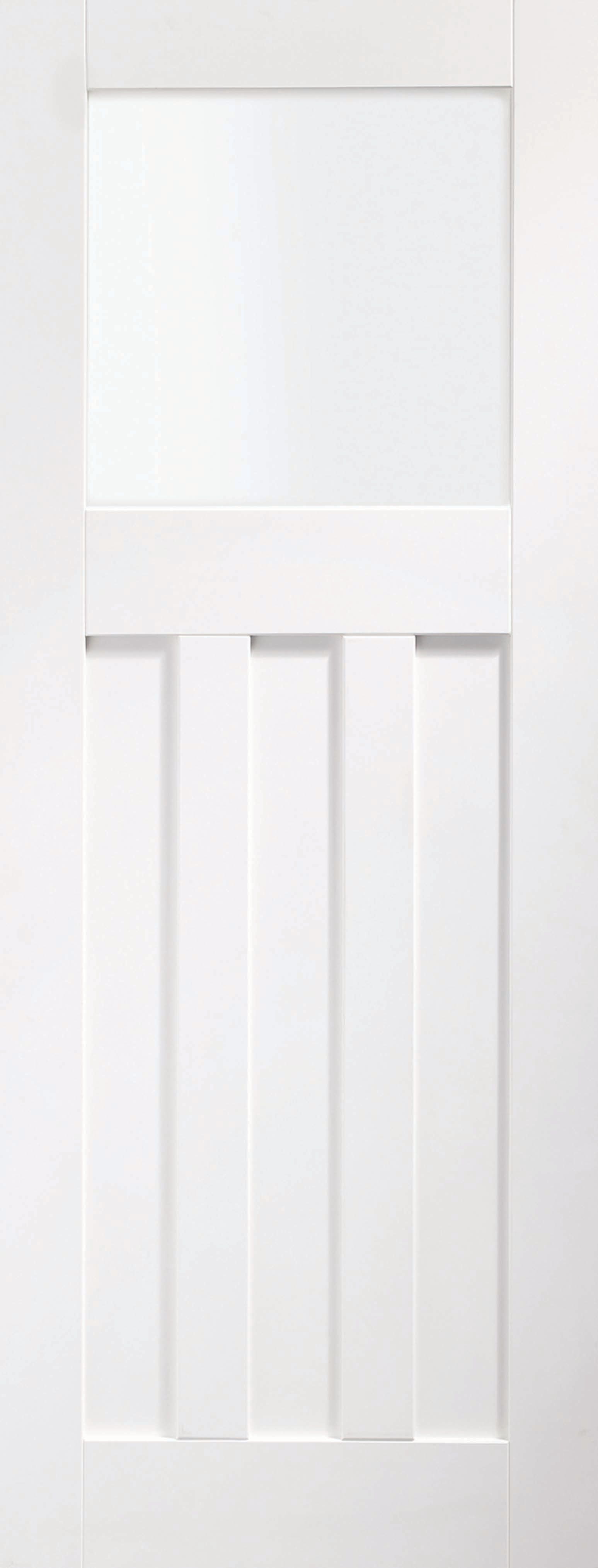 XL Joinery DX Glazed White Softwood 3 Panel Internal Door - 1981mm x 762mm