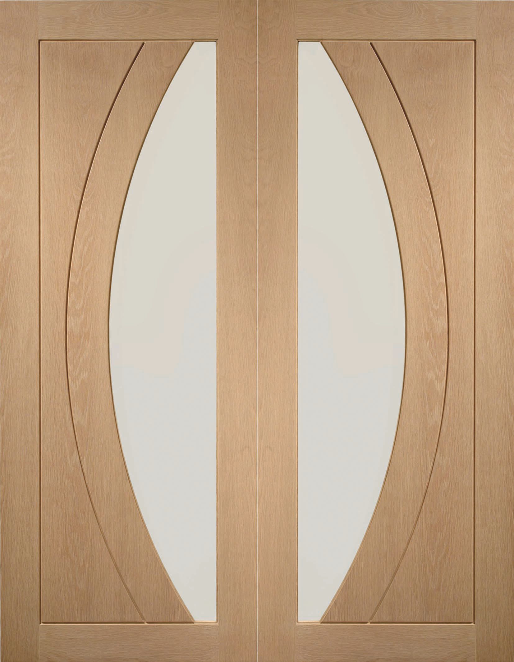 XL Joinery Salerno Glazed Oak Patterned Internal Door