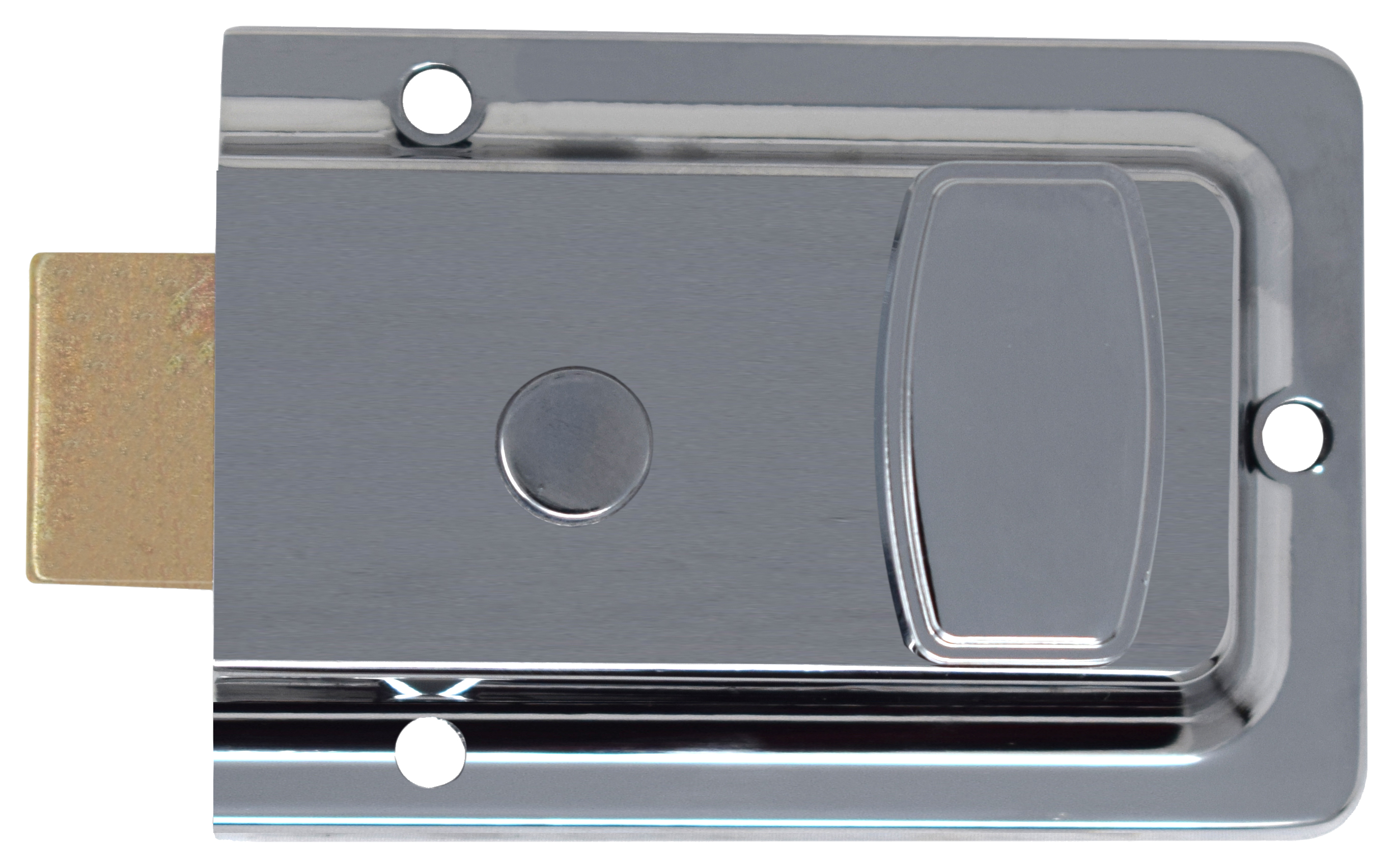 Yale Essentials Night Latch Deadlock - Chrome