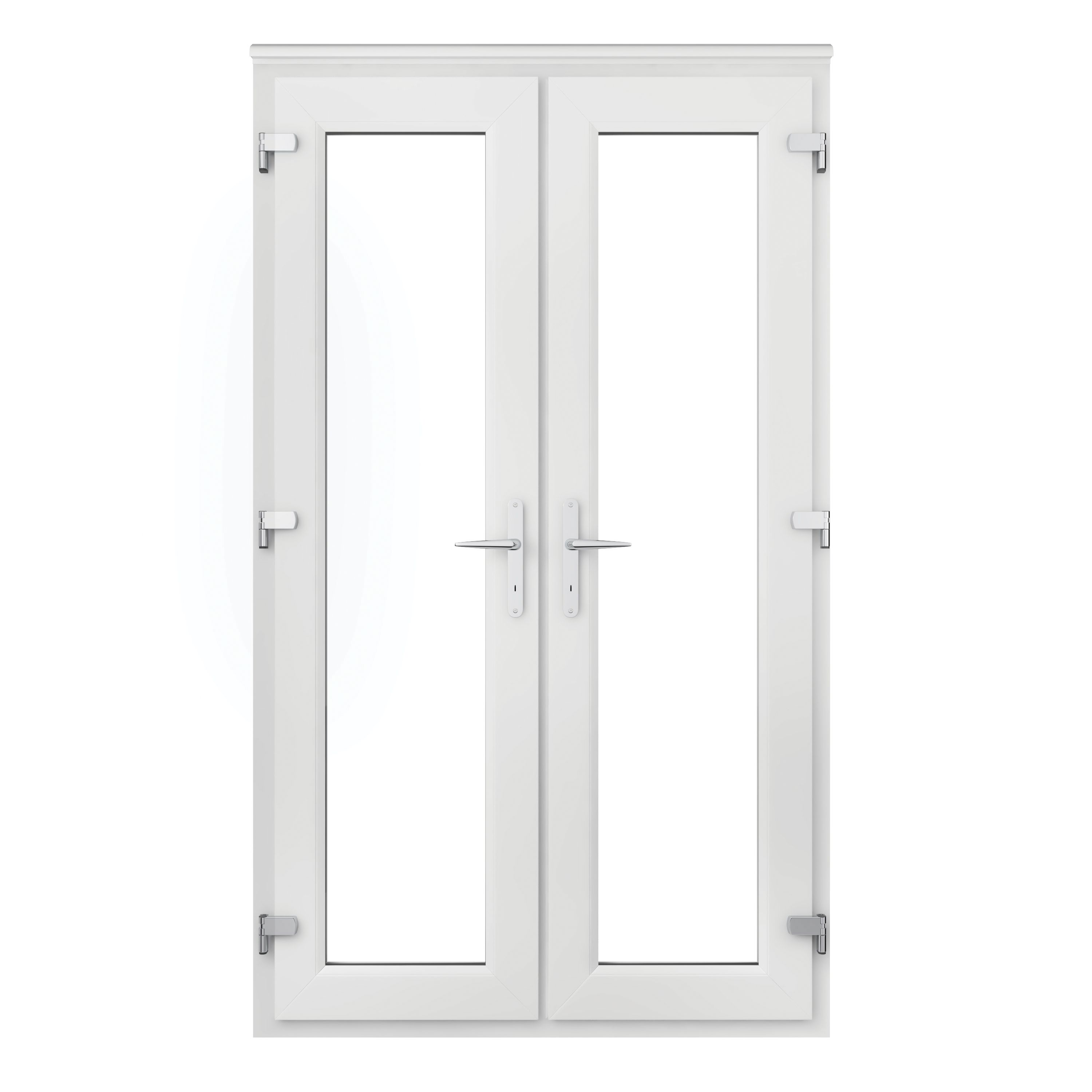 Euramax uPVC White 5ft Double Glazed French Door - 1490 x 2090mm
