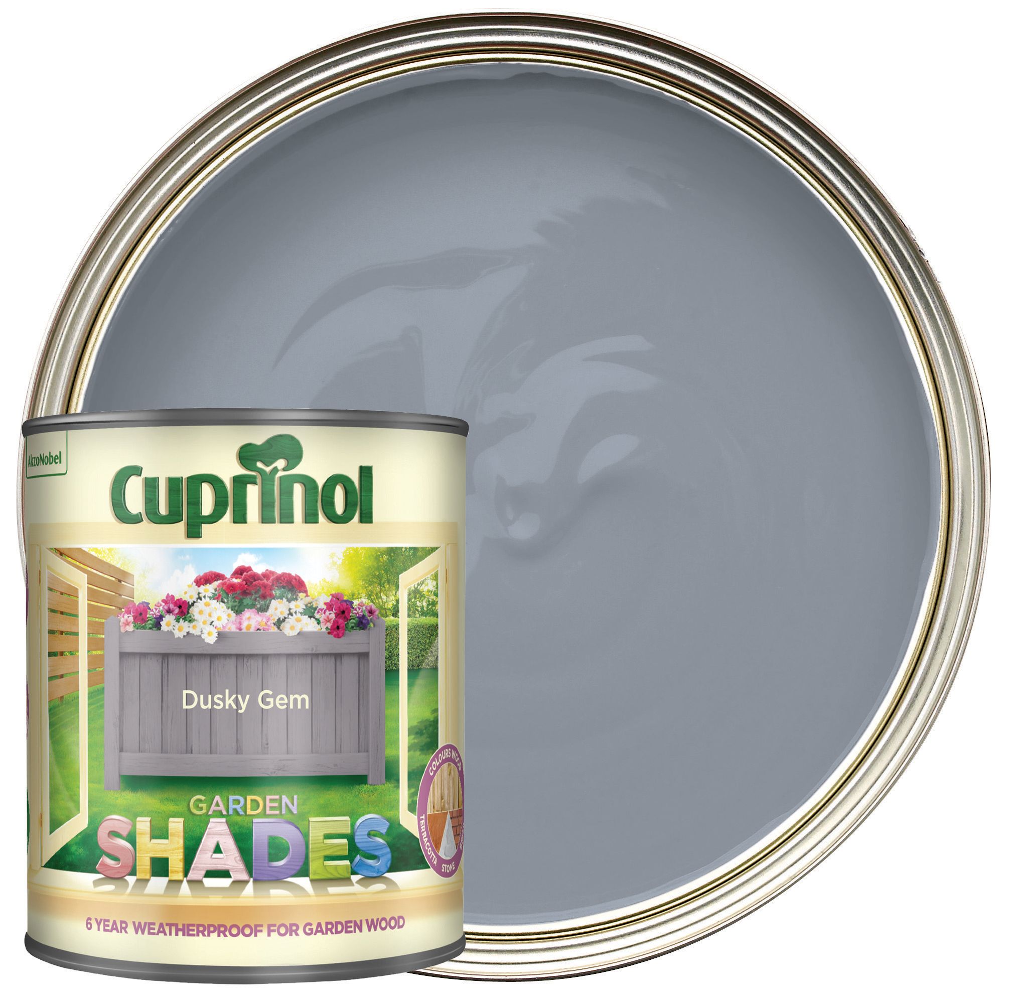 Image of Cuprinol Garden Shades Matt Wood Treatment - Dusky Gem 1L