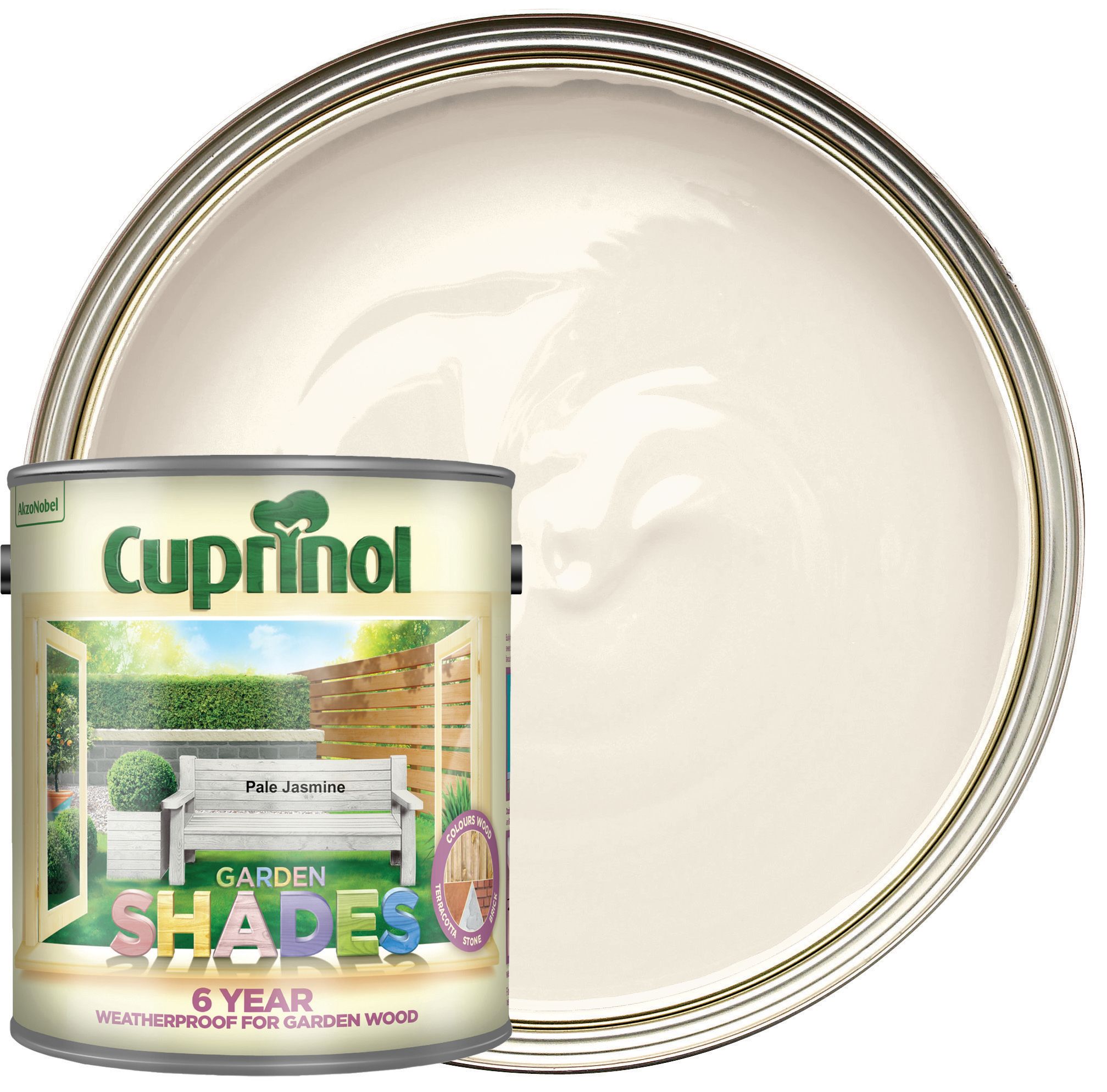 Image of Cuprinol Garden Shades Matt Wood Treatment - Pale Jasmine 2.5L