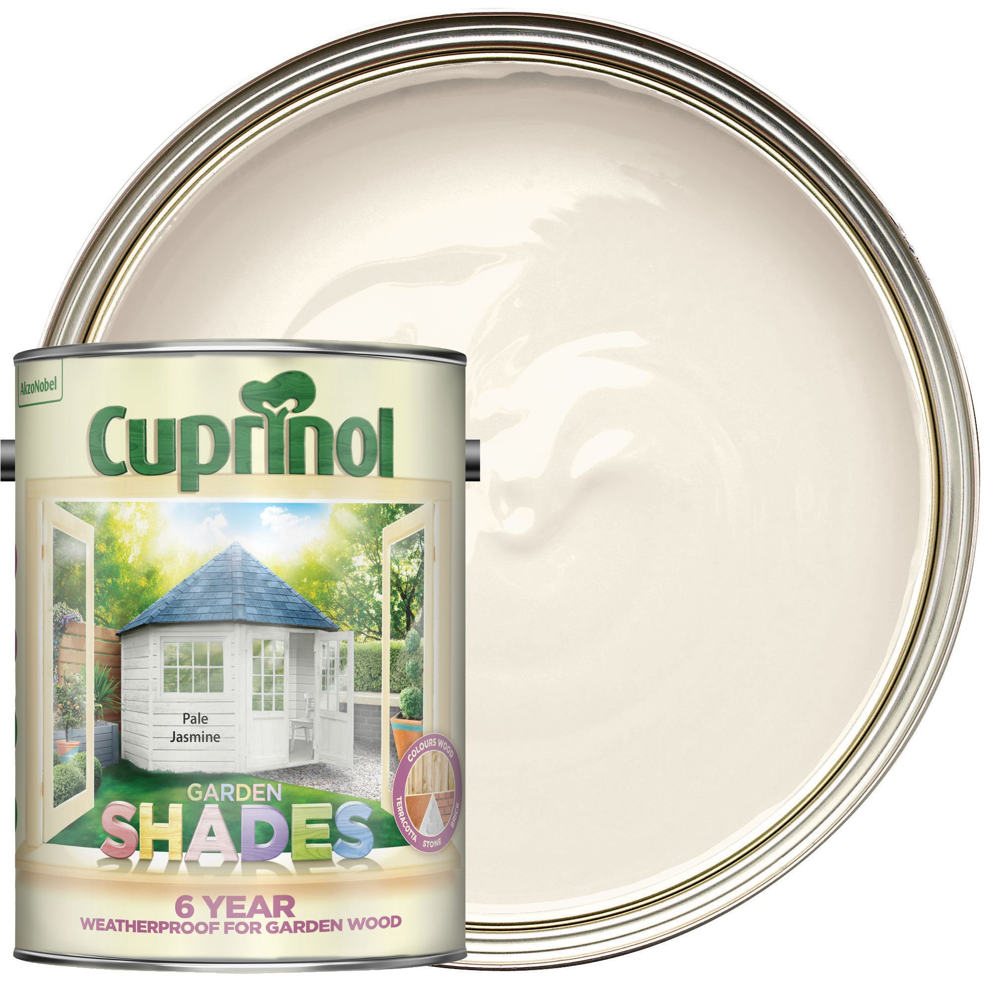 Image of Cuprinol Garden Shades Matt Wood Treatment - Pale Jasmine 5L