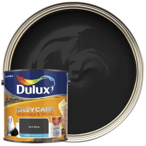 Dulux Easycare Washable & Tough Matt Emulsion Paint - Rich Black - 2.5L