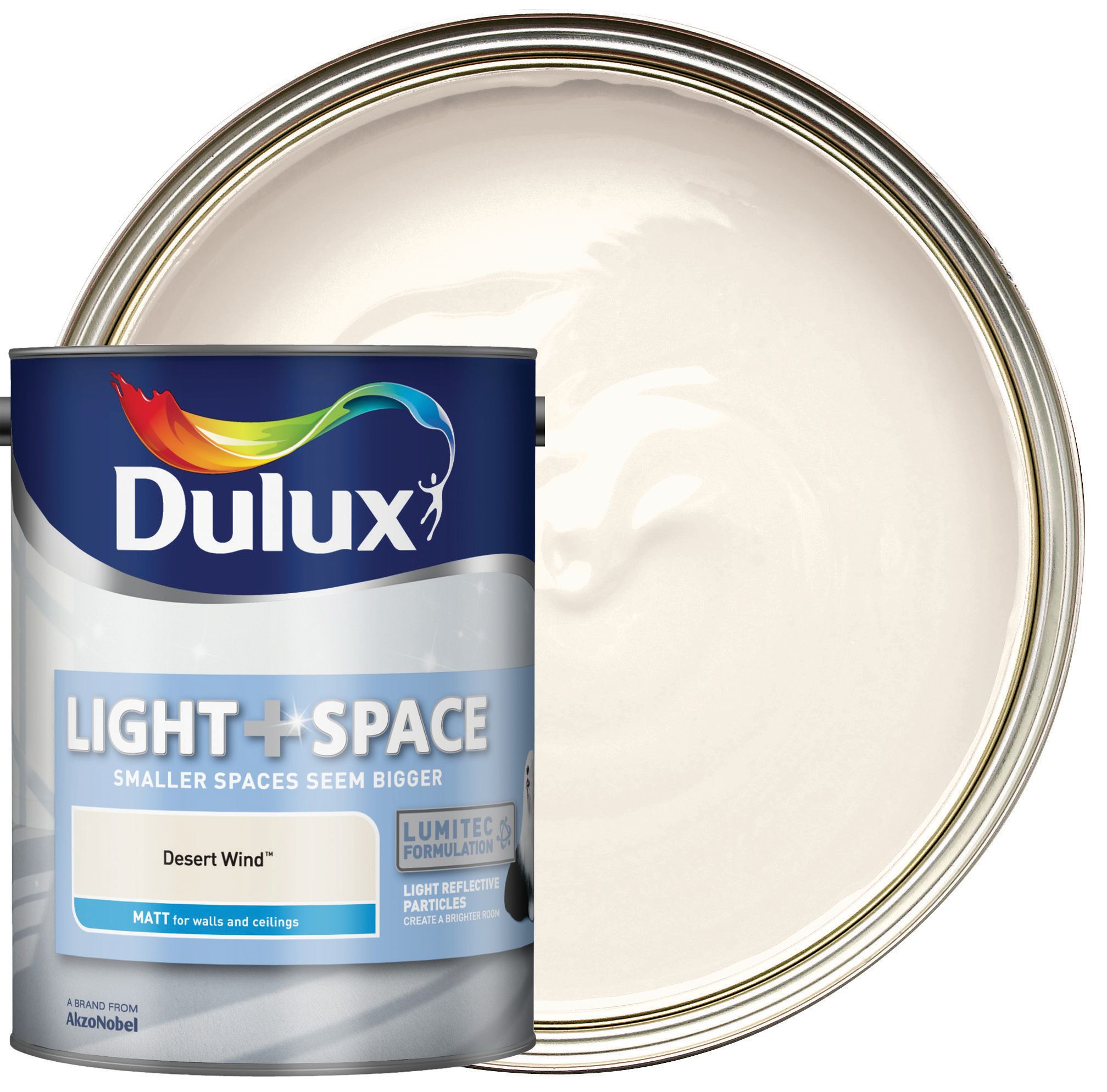 Dulux Light+ Space Matt Emulsion Paint - Desert Wind - 5L