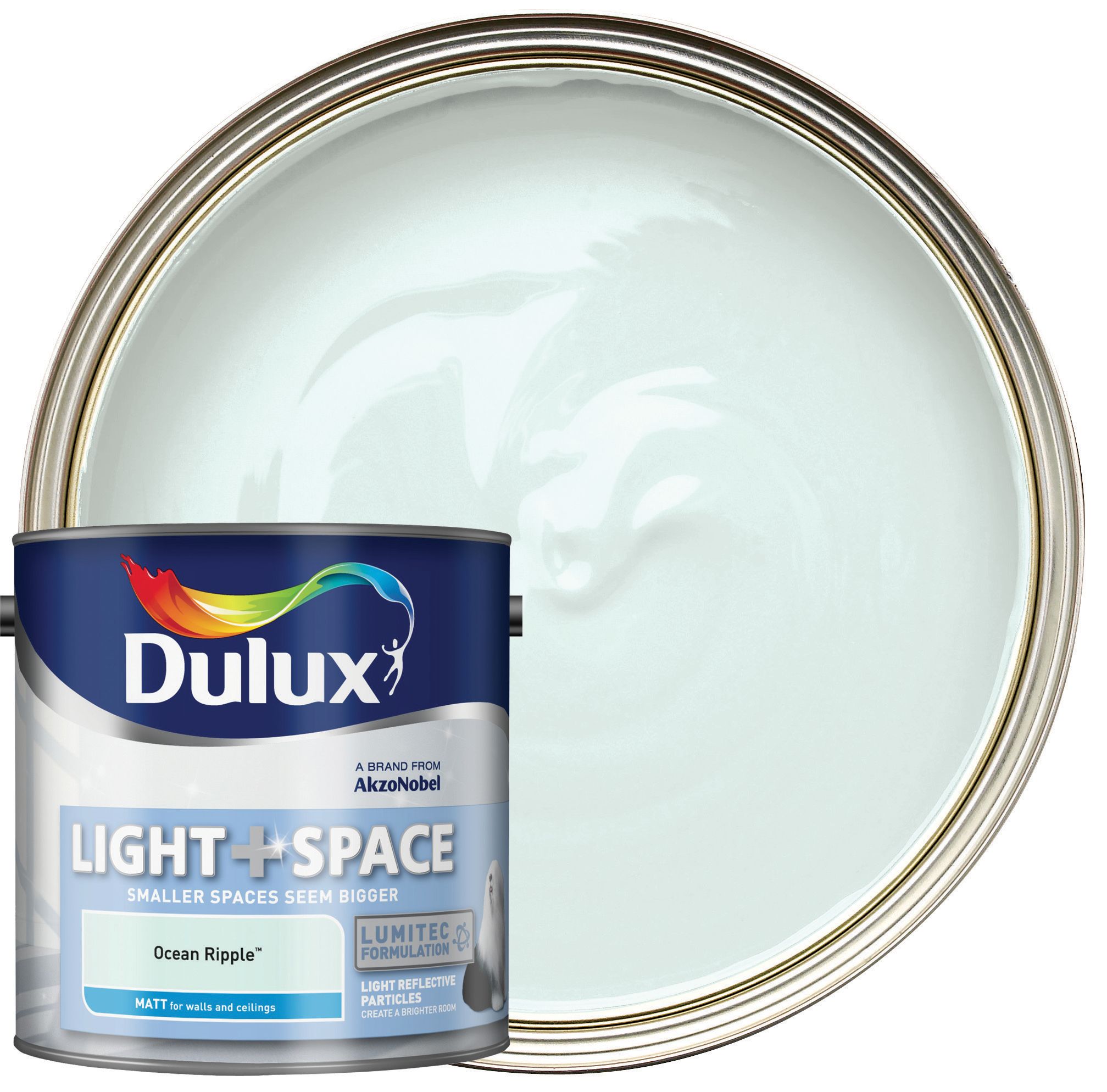 Dulux Light + Space Matt Emulsion Paint - Ocean Ripple - 2.5L
