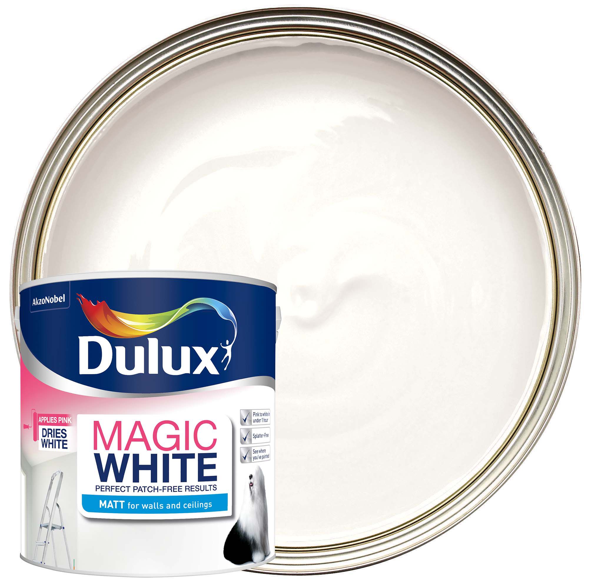 Image of Dulux Magic White Matt Pure Brilliant White - 2.5L