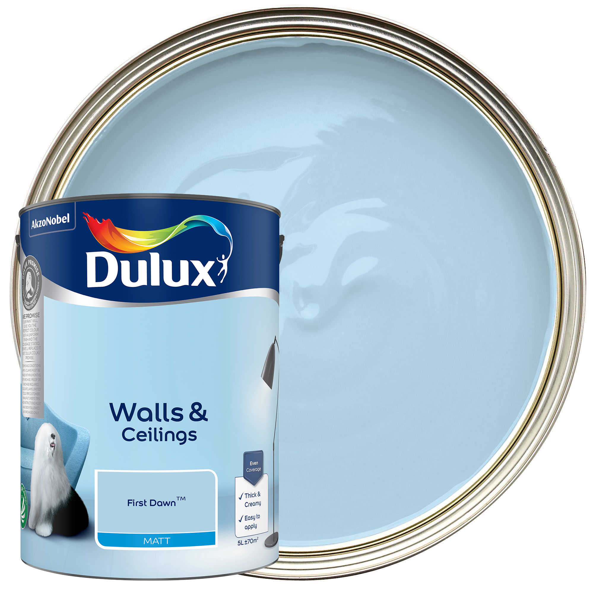 Dulux Matt Emulsion Paint - First Dawn - 5L