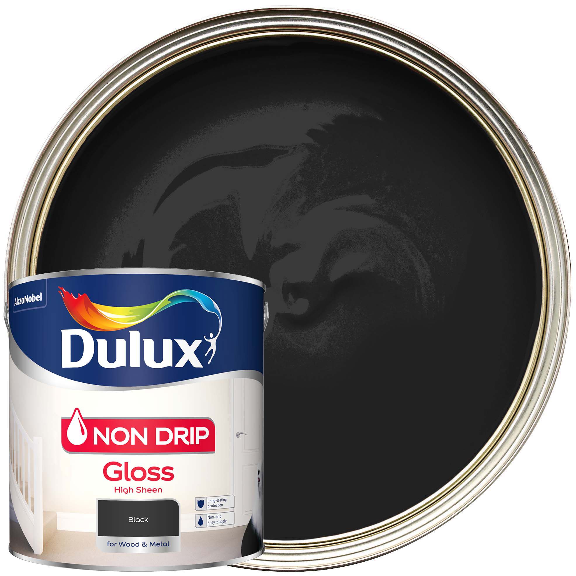 Dulux Non Drip Gloss Black 2.5L