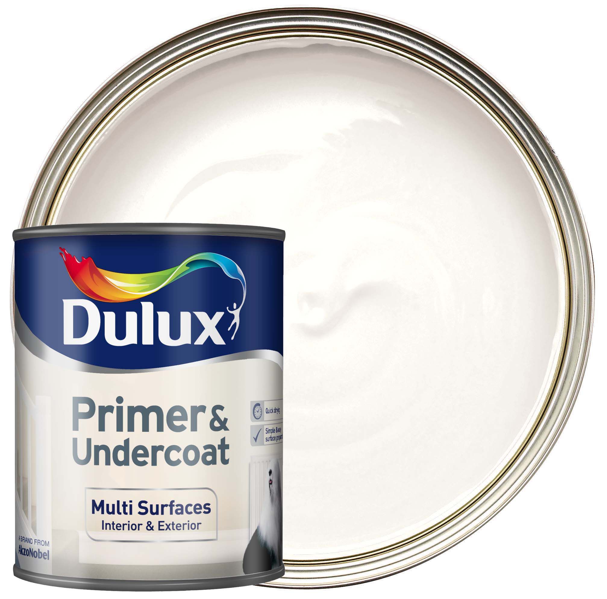 Dulux Walls White Primer & undercoat, 5L