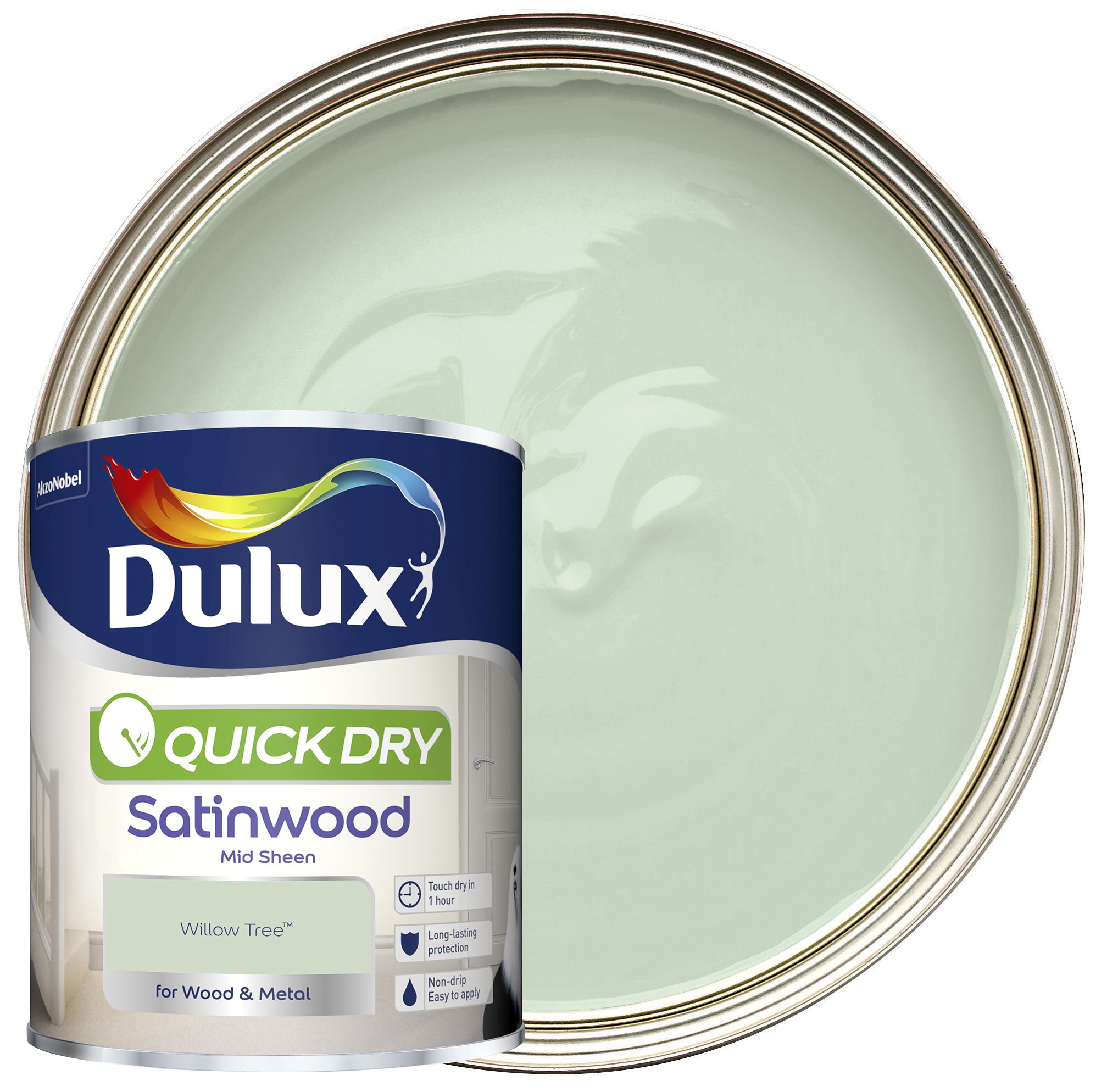 Image of Dulux Qd Satinwood Willow Tree 750ml