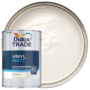 Dulux Trade Vinyl Matt Emulsion Paint - Jasmine White - 5L