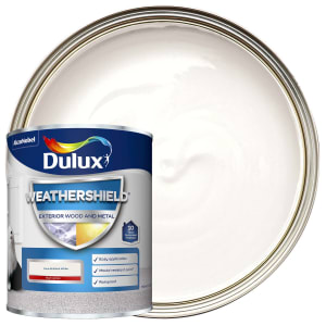 Dulux Weathershield Gloss Paint - Pure Brilliant White - 750ml