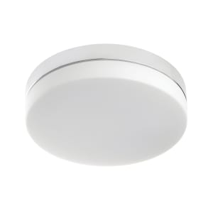 Sensio Hudson Glass Flat Round LED Ceiling Light - 18W