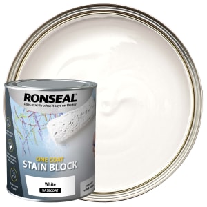 Ronseal One Coat Stain Block White 750ml