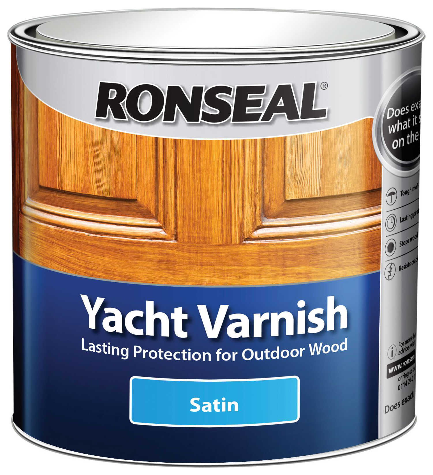 Image of Ronseal Yacht Varnish - Clear Satin 2.5L