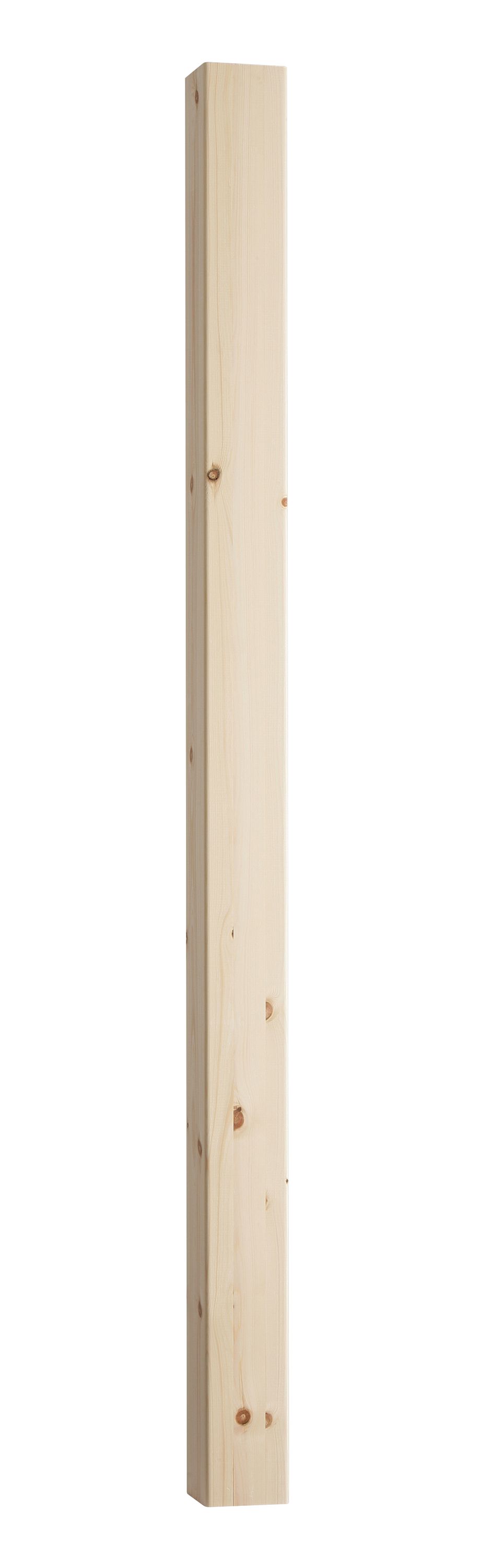 Image of Wickes Pine Chamfered Newel 1500 x 90 x 90mm