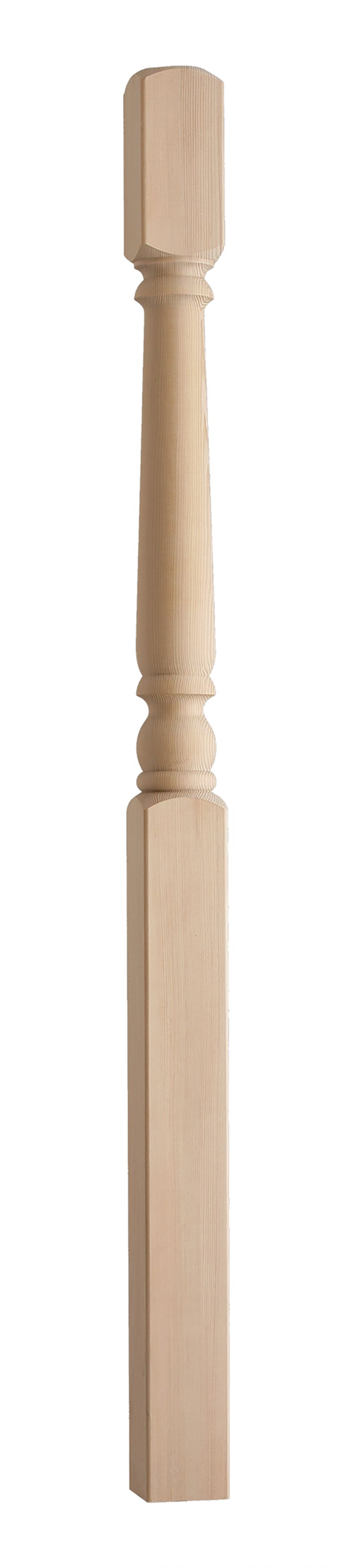 Image of Wickes Hemlock Turned Newel 1.5m 1500 x 90 x 90mm